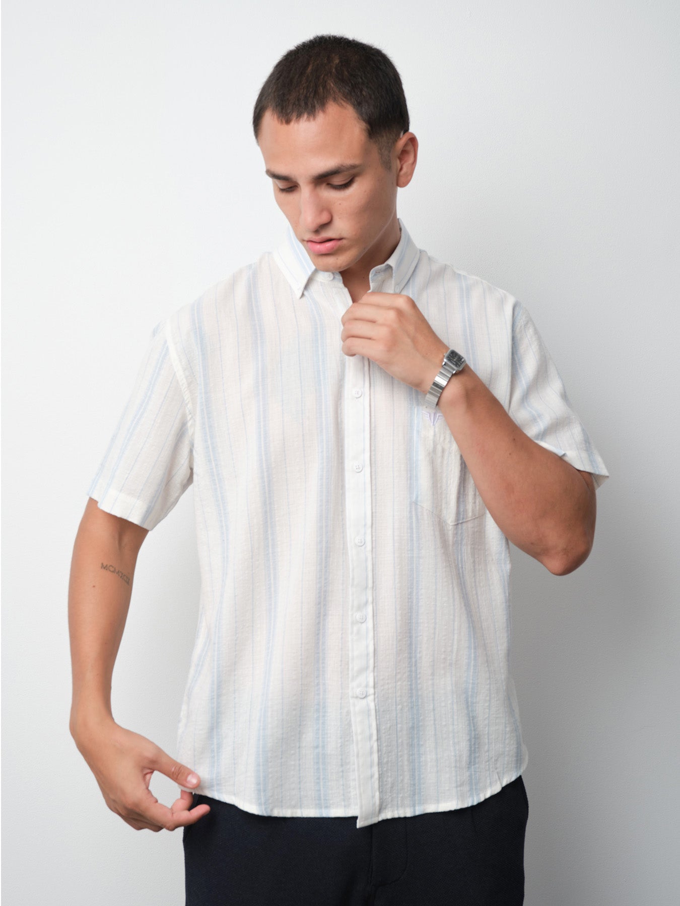 CAMISA MODERN FIT RAYAS