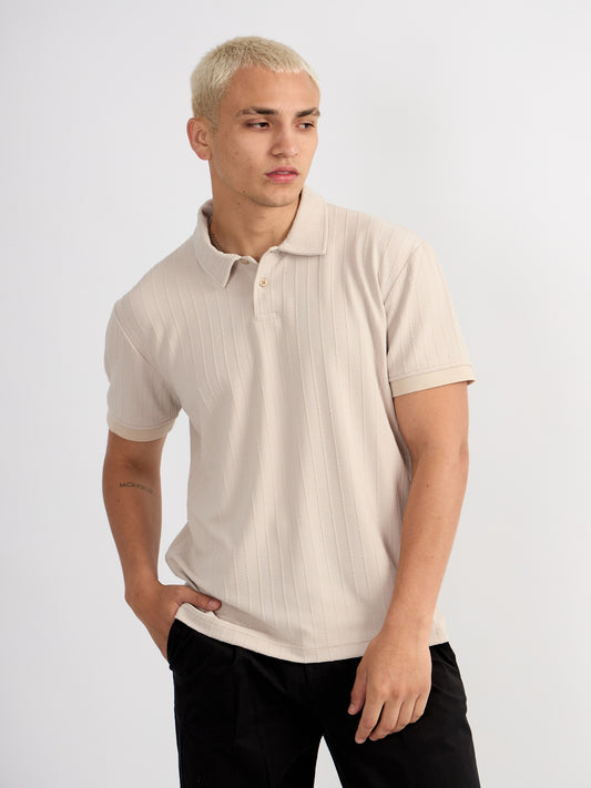 POLO CAMISERO WALTER BEIGE
