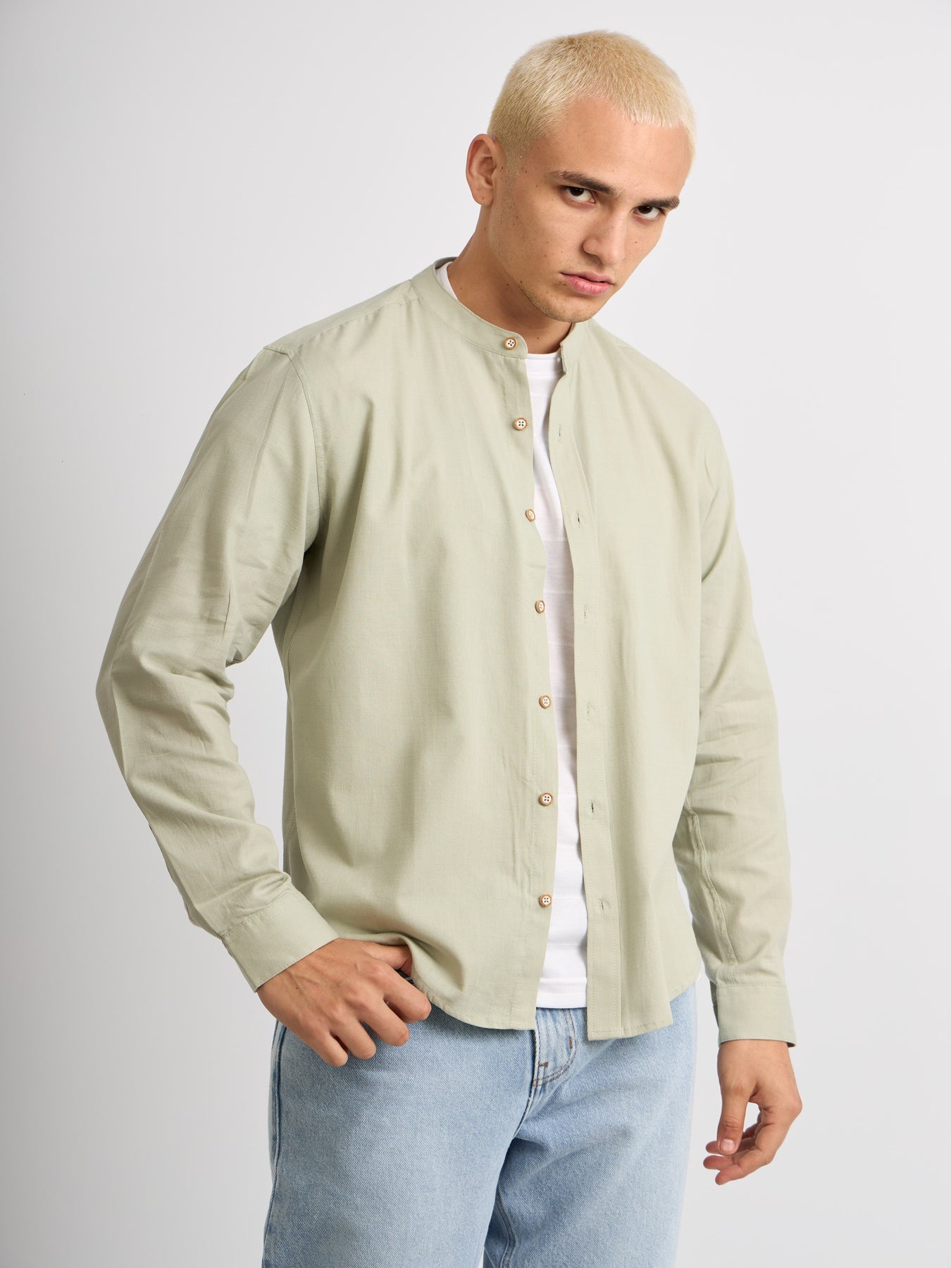 CAMISA NERU VERDE PASTEL