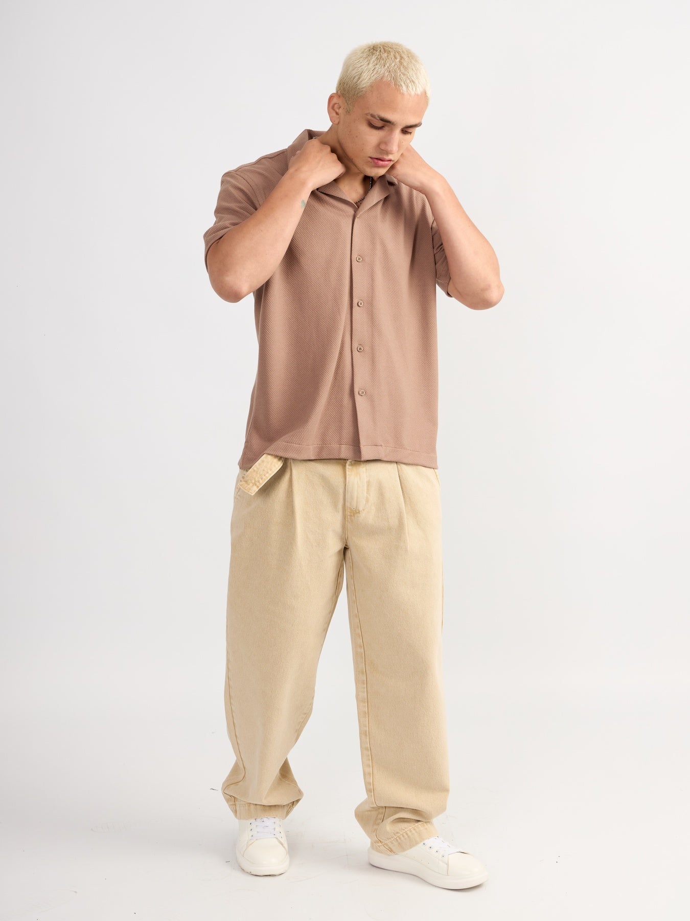 CAMISA HARVEY MARRÓN