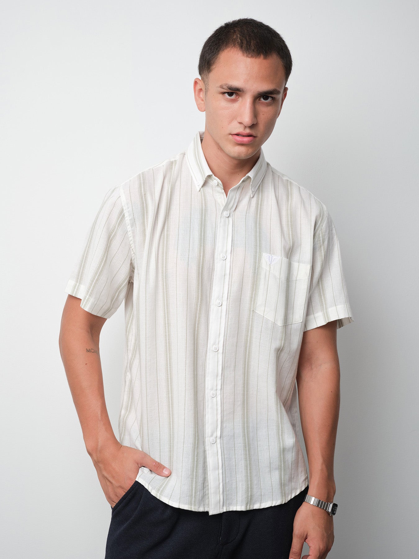 CAMISA MODERN FIT RAYAS